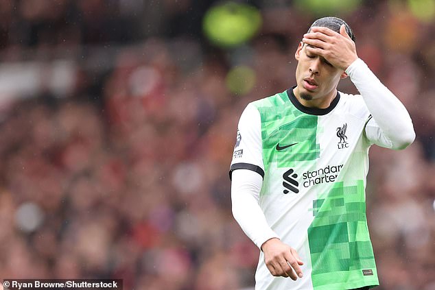 Captain Virgil van Dijk said the draw 'feels like a loss' because of Liverpool's chances