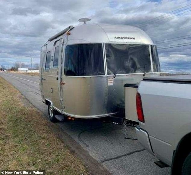 She was in the silver 2024 Airstream when the family was traveling along State Route 12E and the door suddenly flew open in a gust of wind