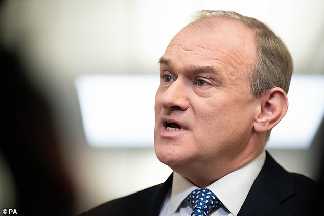 Liberal Democrat leader Sir Ed Davey said: 'It is devastating that so many elderly and vulnerable people are being forced to endure this terrifying wait as our health service teeters on the brink.'