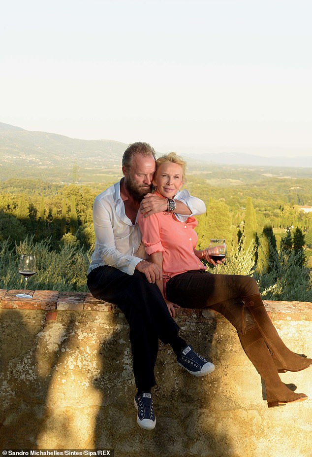 Sting, 72, and his wife Trudie, 70, bought the dilapidated property in 1999, before renovating it and buying more land from the previous owner, Duke Simone Vincenzo Velluti di San Clemente (pictured in 2015)