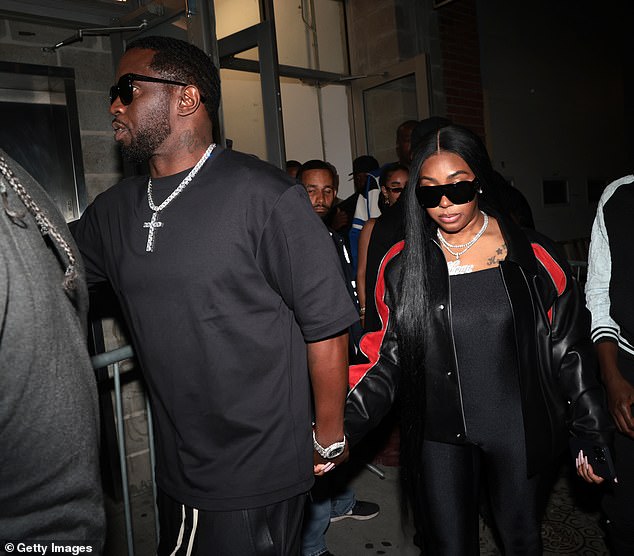 The lawsuit also accused Yung Miami of trafficking drugs for Diddy, but a source previously claimed to Us Weekly that she had visual evidence that she was somewhere else when she allegedly bought carpets for the mogul;  seen in September 2023 in NYC