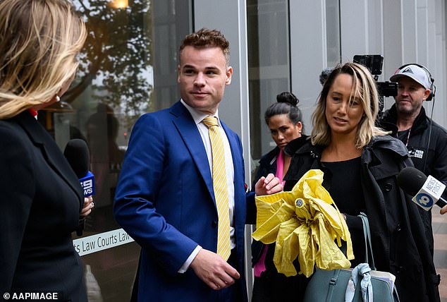 Over Easter weekend, a 2,300-page affidavit was signed by ex-Spotlight producer Taylor Auerbach (pictured) alleging that Channel Seven had covered the costs of lavish dinners, cocaine and Thai prostitutes for Bruce Lehrmann in return for exclusive interviews