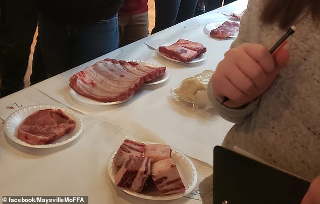 One specific class was dedicated to pork, where students broke down one side of the pork into retail pieces, labeled and prepared for cooking