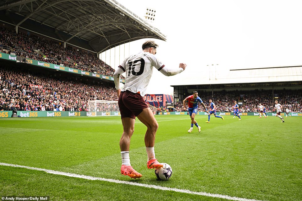 Jack Grealish was given a starting spot for the champions on the left wing and proved a constant threat on Saturday afternoon