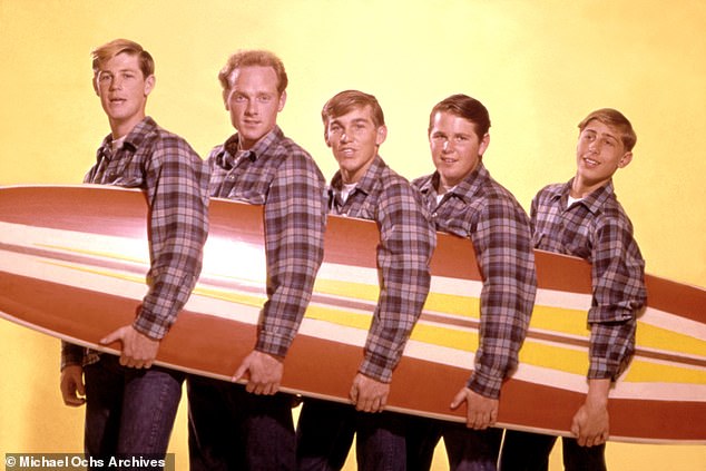 Wilson was The Beach Boys' primary songwriter and producer until 1966, including the creation of the band's masterpiece Pet Sounds;  Wilson (L) in 1962 with Mike Love, Dennis Wilson, Carl Wilson and David Marks