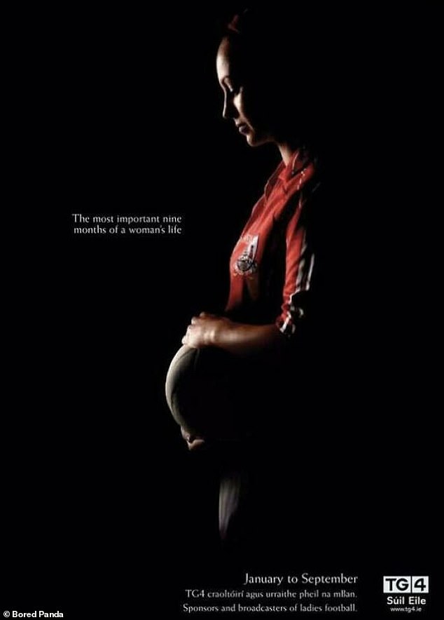 Irish TV channel TG4 ran this ad to mark the start of the women's Gaelic Football season