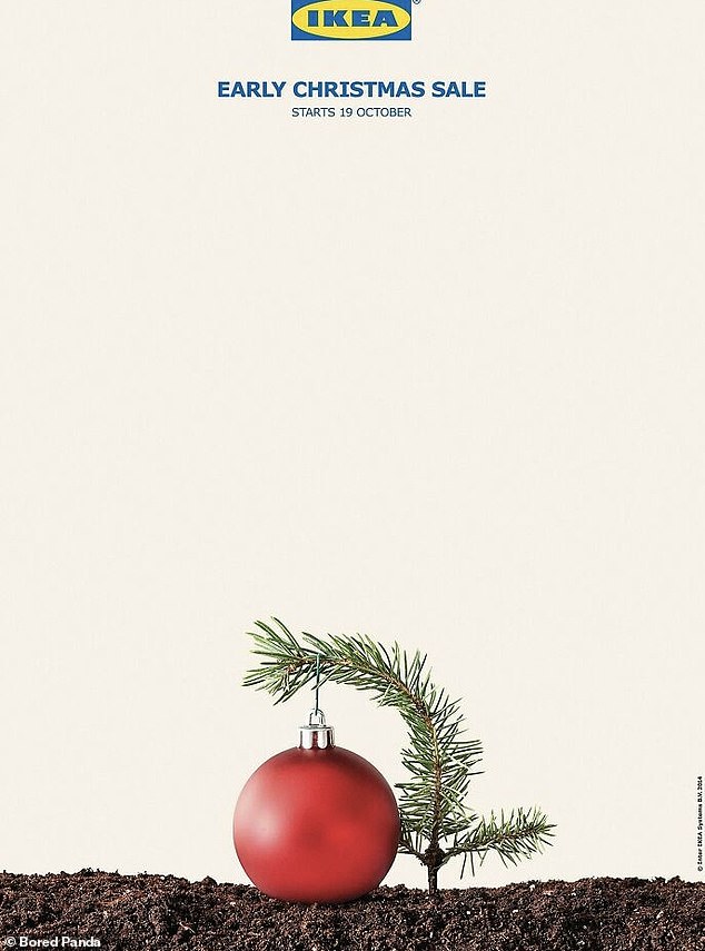 Meanwhile, IKEA's early 2014 Christmas sale campaign hit the nail on the head with this simple poster