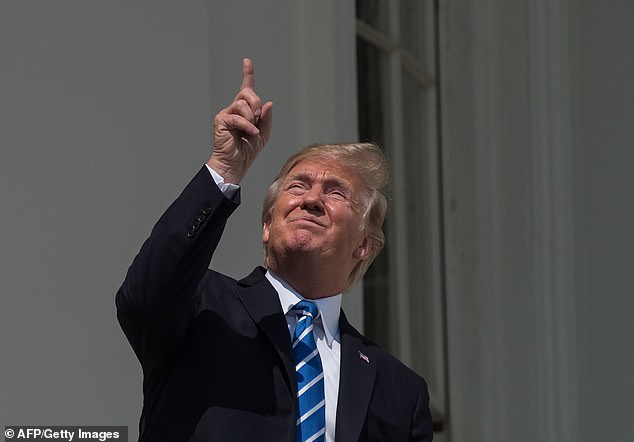 It's been seven years since Trump stared directly at the solar eclipse without wearing goggles