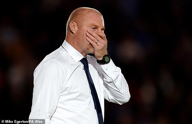 The news comes as a blow to Sean Dyche as he tries to save Everton from relegation