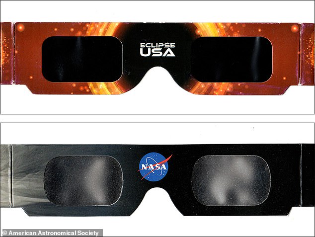 NASA does not approve solar binoculars.  Any eclipse glasses with the NASA logo are definitely counterfeit, as are these counterfeit glasses, and should not be used