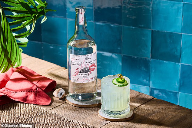 “As much as I love Casamigos, my drink for a fun night is a skinny, spicy Casamigos margarita,” Cindy said Monday.  'Casamigas Jalapeño makes it so much easier.  It's Casamigos with a kick!'  she added