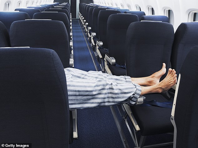 Harris said airline passengers taking their socks off on flights is a major problem