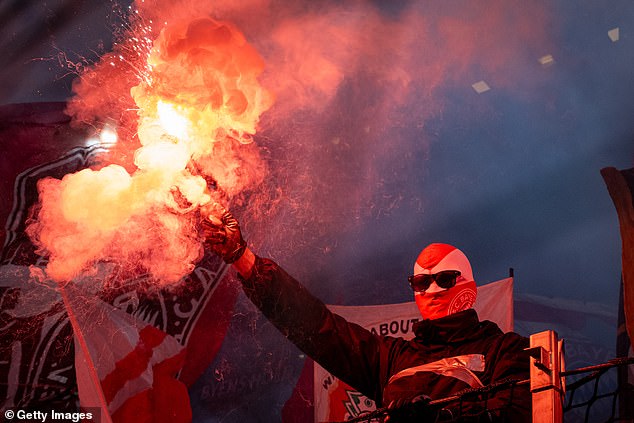 A large group of Bayern supporters saw fireworks lit at away games this season