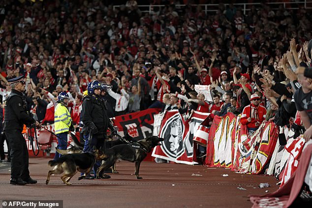 Arsenal are keen to avoid a repeat of grim scenes in 2017 when Cologne supporters clashed