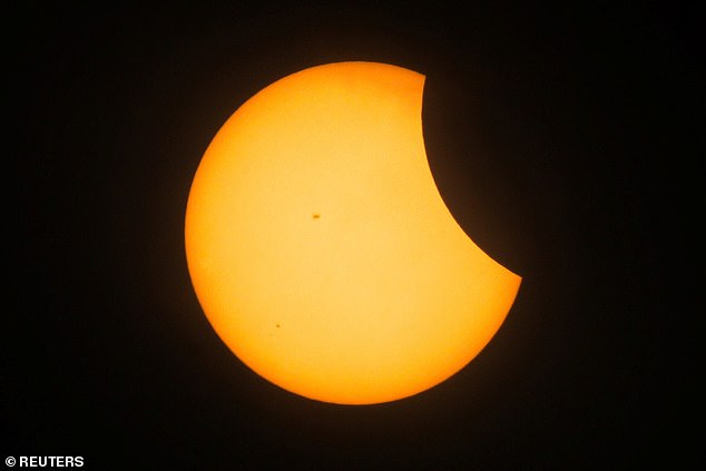 MAZATLAN, MEXICO: A partial solar eclipse can be seen in Mexico as it follows the path of totality