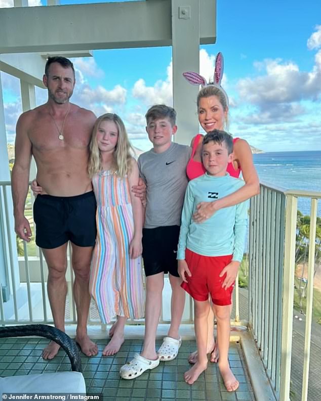 The couple enjoyed a family vacation to Hawaii with their three children over Easter