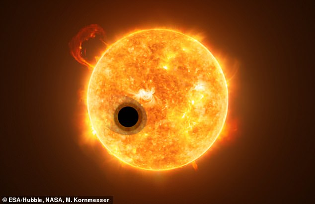 When the Sun runs out of hydrogen, it will begin to expand and become a red giant (artist's impression shown) that will swallow the Earth