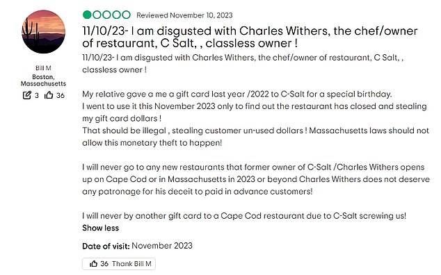 The current status of Charles' restaurant has not been officially confirmed, but the eatery is listed as 