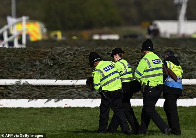 Last year's race was postponed by 15 minutes after animal protesters stormed the track