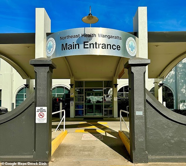 Wangaratta Hospital (pictured) was described by a triage nurse as understaffed at the time and as a 's**tstorm' in the days leading up to Noah's arrival at the emergency department.