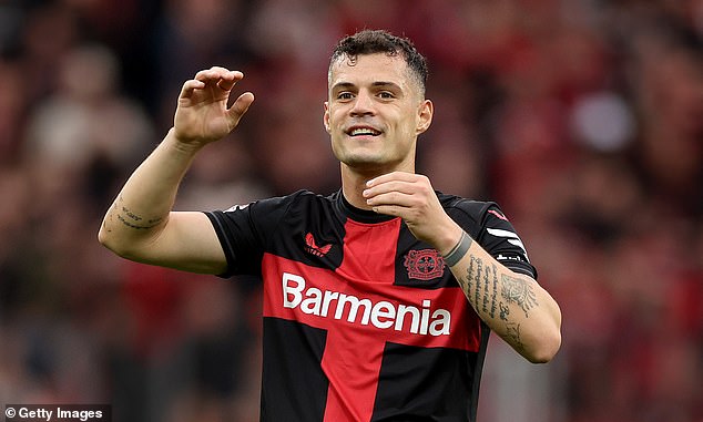 Swiss international Granit Xhaka has helped Bayer Leverkusen with their title claim