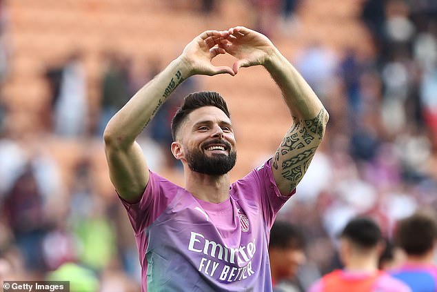 France striker Olivier Giroud has enjoyed his time at AC Milan since joining the club in 2021