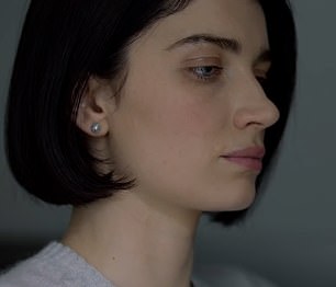 The love triangle becomes a tangled web after Louise becomes good friends with David's wife Adele (played by Eve Hewson, pictured)