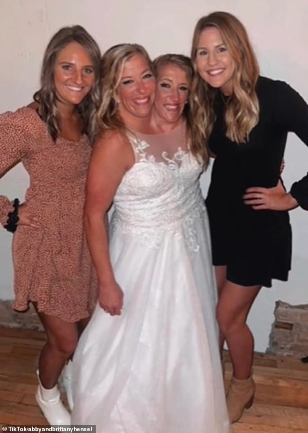 Abby's relationship with Josh had flown under the radar until last month, when old snaps from the ceremony shared on Facebook at the time resurfaced.  The sisters are seen at the wedding