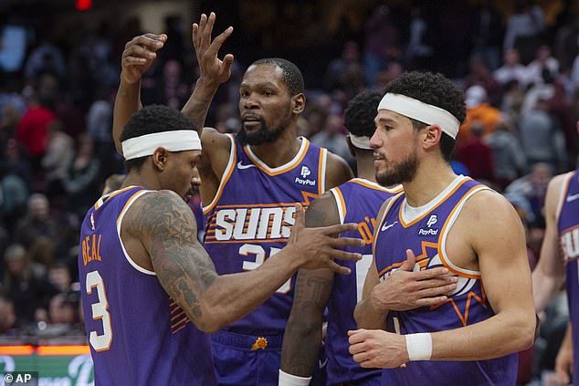 Booker and the Phoenix Suns are sixth in the Wester Conference with four games remaining