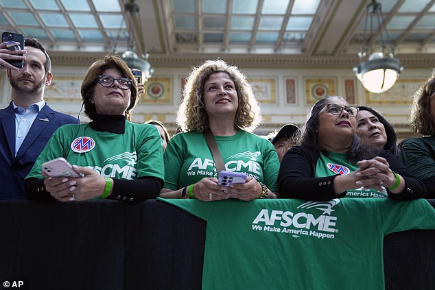 Biden spoke about investing in the “care economy” at Union Station, where he commuted home to Delaware for decades