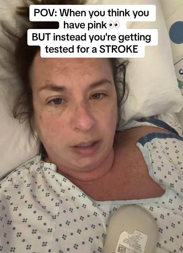 Doctors told her she had suffered a functional stroke, also called a 