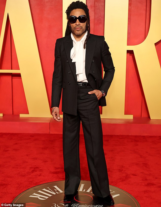 Lenny was pictured at the 2024 Vanity Fair Oscar Party last month