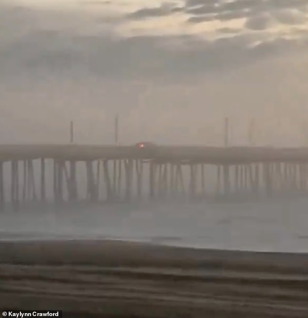 The scene mirrored an incident from earlier this year, when a 57-year-old man drove off the end of a pier in Virginia Beach, apparently killing himself.