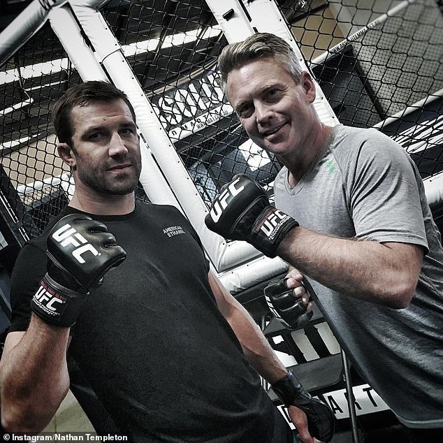 The 44-year-old also stepped into the octagon with UFC great Luke Rockhold