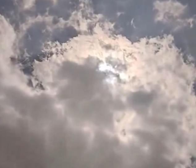 1712730821 332 UFO spotted streaking through the clouds over Texas during the