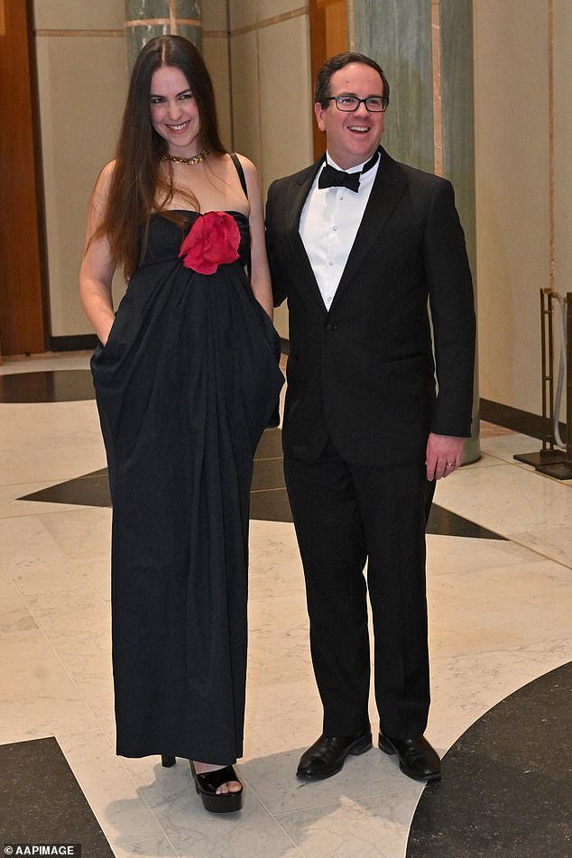 Veterans Affairs Matt Keogh is pictured with his wife Annabel