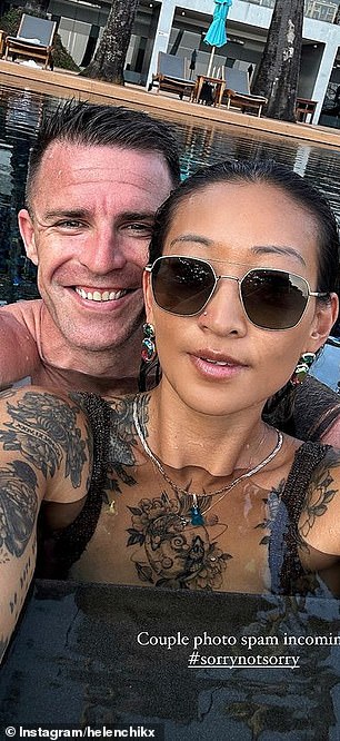 Todd has since moved on with dating coach and sex book author Helen Chik (both pictured)