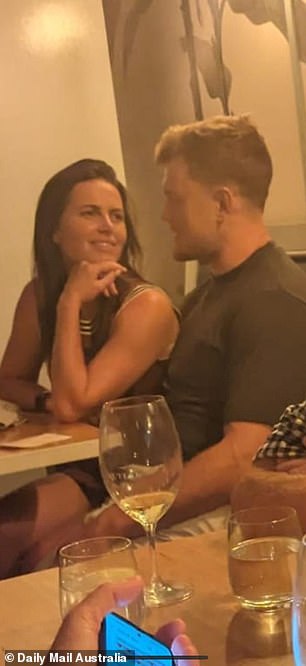 Danika got cozy with rugby league star Liam Knight earlier this year