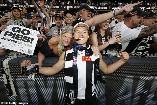 Ginnivan was part of the Magpies' big final win in 2023 and saw his future there