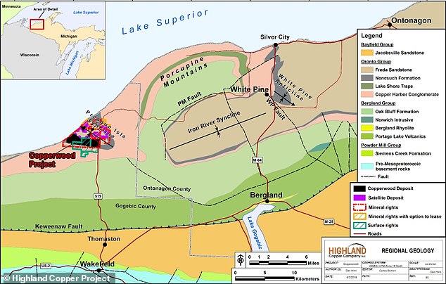 The copper mine will be open for 11 years and the company says it will process 7,500 tons of copper per day