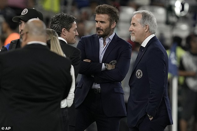 Inter Miami co-owner David Beckham traveled to Mexico for the match on Wednesday