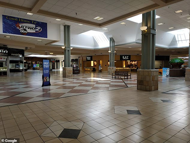 The interior portion of the Eastridge Mall in Casper is pictured above