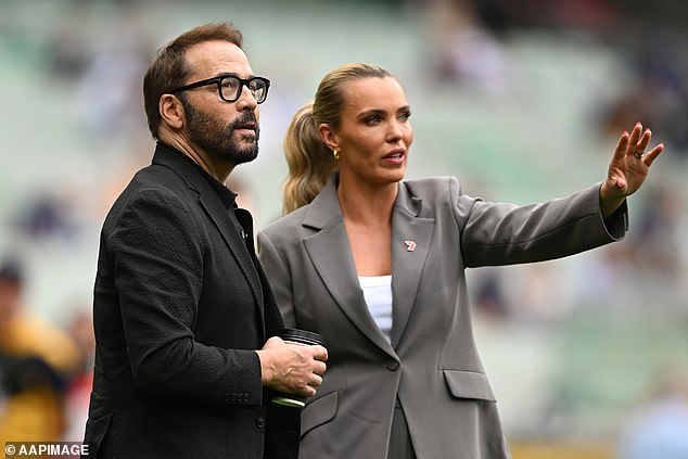 Holmes (pictured during a recent match with Hollywood star Jeremy Piven) thinks Finlayson's suspension sends the right message about the league's attitude to homophobia