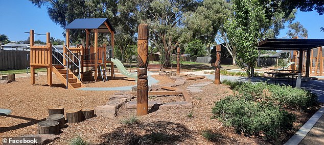 Dogs are not allowed within 10 meters of Frankston Council playgrounds (one pictured)