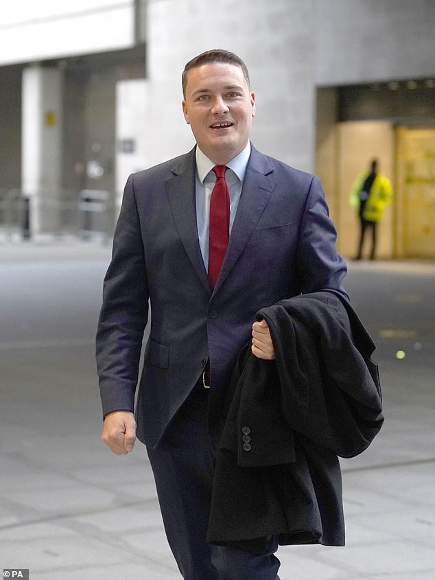 Labour's shadow health secretary Wes Streeting (pictured) fell out within his own party after telling The Sun's Never Mind the Ballots program that Dr.  Cass 'raises some serious concerns that are quite outrageous'