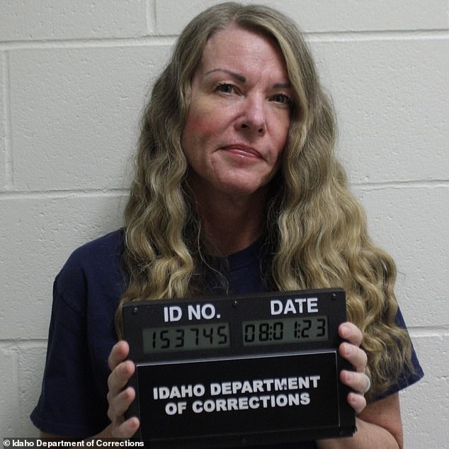 Vallow grinned in a mugshot taken in August after she was sentenced to life in an Idaho prison for the murders of her children, JJ and Tylee