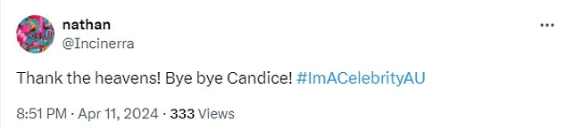 It didn't take long for fans to share their thoughts on the decision on X - formerly known as Twitter - with many divided over Candice's eviction