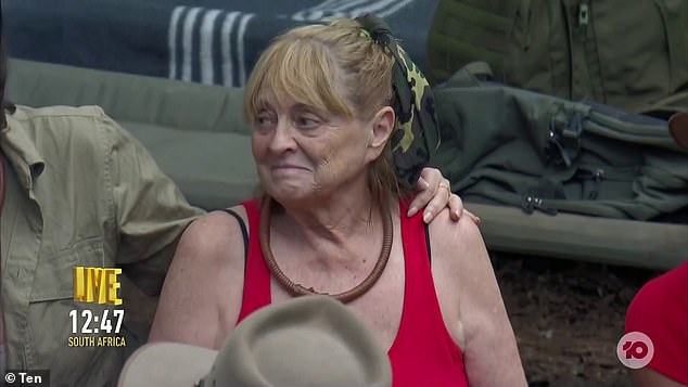 It comes after Denise Drysdale (pictured) was sent home on Wednesday evening.  The Studio 10 star said a bittersweet farewell to her fellow celebrities, before telling hosts Robert Irwin and Julia Morris that she was happy to be out of the jungle for good