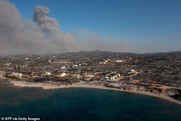 Up to 10,000 British were evacuated from Rhodes