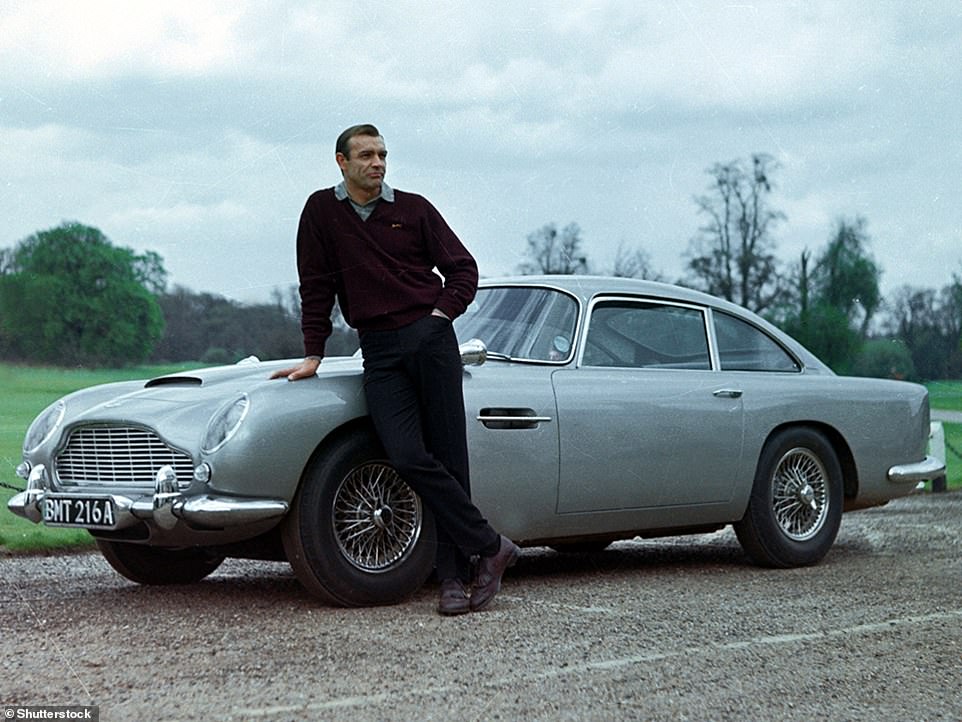 The DB5 has become 'the most famous car in the world' thanks to its legendary status as the car of 007 himself.  He first appeared as the favorite engine of fictional MI6 agent James Bond in Goldfinger, piloted by Sean Connery in the 1964 film